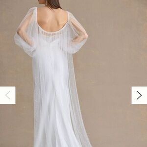 A.B. Ellie Sheer Long-Sleeve Cape